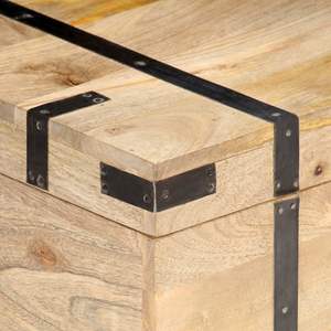 Grande commode rectangulaire en bois de manguier massif, design rustique, pour le mobilier de salon - Product Image 5