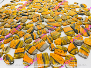 Pierre précieuse cabochon en jaspe abeille 100% naturel, de haute qualité, pour la fabrication de pendentifs et bijoux faits à la main, FAIJAN GEMS Troisième - Product Image 2