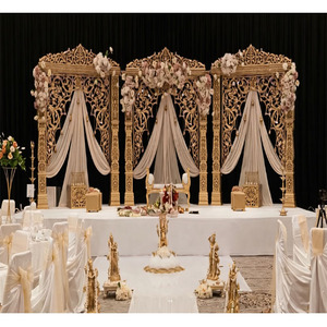 ชุดแต่งงานสไตล์ฮินดูอลบาร์ (hindu jodha Akbar) การตกแต่งเวทีสไตล์บอลลีวู้ดแบบดั้งเดิมการตกแต่งเวทีงานแต่งงานที่ทันสมัย - Product Image 1