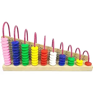Abacus en bois double face FunBlast avec étagère de calcul, jouet éducatif précoce pour l'addition et la soustraction - Product Image 1