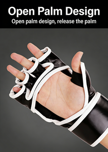 Professional Boxing Training Gloves Half Finger Leather <b>Cushion</b> for Adult Sanda Boxing UFC Training Sandbag Knuckles - Product Image 6
