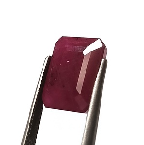 Rubí natural facetado de calidad excepcional, corte esmeralda, 10.00 quilates, piedra suelta de 10.3X13.5 mm para la elaboración de joyas - Product Image 3
