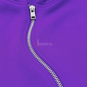 Sudadera con capucha de algodón con cremallera completa y diseño zigzag, estilo streetwear para hombre, personalizada, en oferta. - Product Image 4
