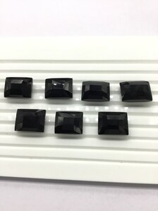 80,70 Ct Onyx noir facetté, forme fantaisie, 7 pièces, naturel, pour la fabrication de bijoux fins, pierre précieuse - Product Image 2