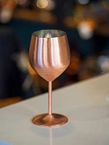 Gobelet à vin en cuivre martelé ILAHI, écologique, portable, avec couvercles modernes, emballage en boîte blanche, pour la maison et les fêtes à l'hôtel - Product Image 3