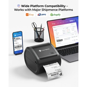 เครื่องพิมพ์ฉลากความร้อนความละเอียดสูง B0FR4VWBR4 สำหรับขายส่ง 300 DPI เครื่องพิมพ์บาร์โค้ด บลูทูธ อีเธอร์เน็ต USB-OEM ฉลากบรรจุภัณฑ์ - Product Image 4