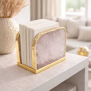 Vintage American Style resin Napkin <b>Stand</b> & Holder Multi-purpose Design Antique Color for Home Office Hotel <b>Desktop</b> Organization - Product Image 1