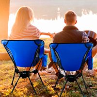 Chaise de camping pliable légère et moderne en acier inoxydable pour adultes, compacte, pour la plage, la randonnée, les pique-niques et autres activités de plein air