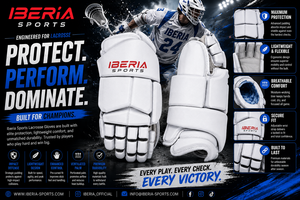 Guantes de Lacrosse Profesionales IBERIA Premium de PU |   Guantes Deportivos Acolchados Personalizables para Hombres y Mujeres, para Entrenamiento y Competencia - Product Image 6