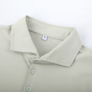 Camisas Polo de Negocios para Hombre, Camisetas de Tenis para Jóvenes y Adultos, Tallas Grandes, Cuello Bordado de Nailon, Mangas Cortas, Botones, Color Sólido - Product Image 4