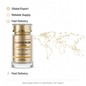 OEM Magnesium with Vitamin B6 Capsules Daily Dietary <b>Supplement</b> - Product Image 2