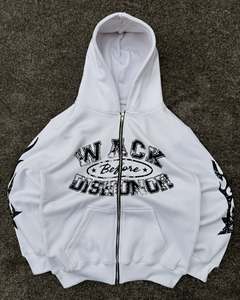 Custom Heavyweight Cotton Fleece Hoodie Tracksuit Manufacturer OEM Private Label Streetwear Jogger Set Wholesale Supplier - Product Image 2