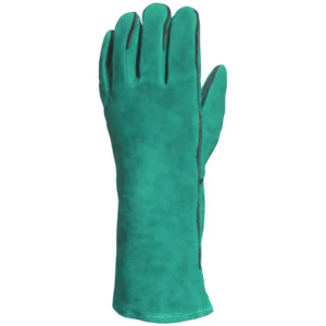 Premium Comfortable <b>Red</b> Cow Split Leather Cotton Lined Welding Safety Construction <b>Gloves</b> Heavy Duty XL Molten Metal Splash - Product Image 5