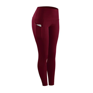 Leggings de sport pour femmes, taille haute, effet ventre plat, personnalisés, rehausseurs de fessiers, pantalons de yoga couleur unie pour la gym - Product Image 6