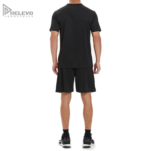 Custom Logo Men Shirt & Short <b>Tracksuit</b>, Quick Dry Gym Fitness Sportswear, Wholesale Blank Breathable Running T Shirt Shorts Set - Product Image 3