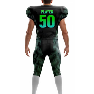 Uniforme de Fútbol Americano Personalizado de Manga Corta, Ligero y Transpirable, de Malla, Talla Grande, Alta Calidad, Nuevo Estilo, Color Liso en la Parte Delantera - Product Image 4