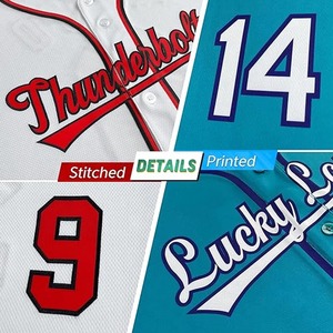 Maillot de baseball et de softball de haute qualité, nouvelle arrivée, uniforme doux pour adultes, vêtements d'équipe, chemises vierges à motifs, toutes couleurs et tailles - Product Image 3