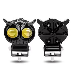 Feux LED TCYATO pour moto Owl, feux LED pour moto 12V-85V, faisceau double jaune et blanc, haute luminosité, LED pour moto - Product Image 2