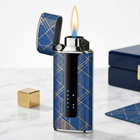 Briquet électronique rechargeable USB Serigs Premium, design coupe-vent, pour cigarettes, barbecue, voyage, chicha, fumer