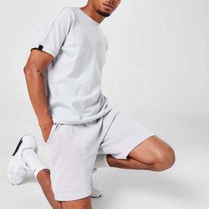 Ensemble été homme personnalisé, vêtements décontractés de haute qualité, ensemble 2 pièces (chemise et short), t-shirts et shorts 100% coton, ensemble twin pour homme - Product Image 3