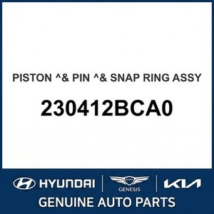 Nouveaux pistons et segments Kona 230412BCA0 - Product Image 1