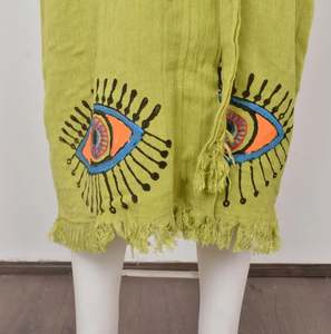 Kimono con Diseño de Ojo Turco para Uso Diario, Hecho a Mano, para Niñas y Mujeres, Kimono Moderno con Estampado Colorido - Product Image 4