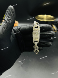 สร้อยข้อมือเงินแท้ 925 ลายอินฟินิตี้ ประดับเพชรโมอิสซาไนต์ สไตล์ฮิปฮอป ของขวัญสำหรับเขาและเธอ - Product Image 3