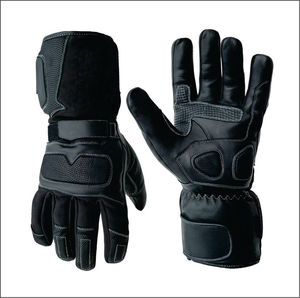 Guantes de Motociclismo y Ciclismo con Protección de Fibra de Carbono, Aislamiento Térmico para Invierno, Impermeables y de Cuero - Product Image 4