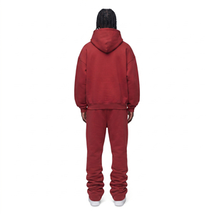 Chándal Personalizado para Hombre, Sudadera con Capucha de Felpa Bordada de Gran Tamaño, Pantalones Deportivos de Algodón de 450 GSM, Chándal con Cremallera para Invierno - Product Image 2