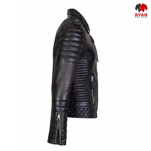 Ryan Pro Gear แจ็กเก็ตหนังระบายอากาศได้ดีสำหรับผู้ชายออกแบบโลโก้พิมพ์ลายได้ตามต้องการ - Product Image 2