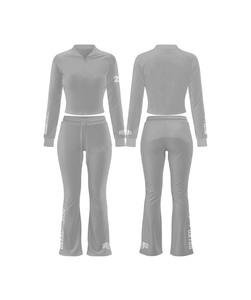 Conjunto de camiseta y leggings de bádminton para mujer, de poliéster y spandex de alta calidad, 220 GSM, color rojo, transpirable, elástico, con logo personalizado impreso. Conjuntos para mujer. - Product Image 6