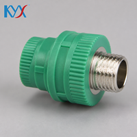 Raccord Droit Mâle PPR Vert 1/2 Pouce à Soudure Thermofusible pour Projet de Canalisation d'Eau Domestique