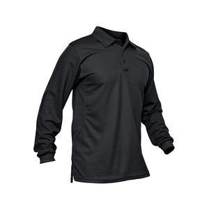 Camiseta Polo para Hombre, 100% Algodón, Transpirable, Manga Larga, Corte Ajustado, con Detalle Bordado - Product Image 1