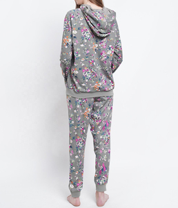 Ensemble de survêtement 2 pièces pour femme, sweat à capuche oversize et pantalon de jogging en coton épais respirant, idéal pour la gym et la course à pied - Vente chaude - Product Image 2