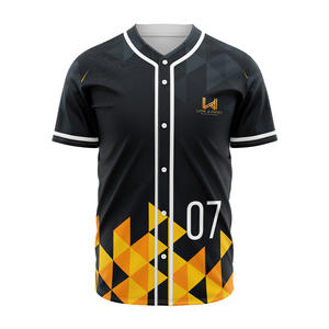 เสื้อเบสบอลผู้ชายแบบติดกระดุมทั้งตัว สกรีนโลโก้ด้านหน้าได้ตามต้องการ แห้งเร็ว ระบายอากาศดี ป้องกันแบคทีเรีย เป็นมิตรกับสิ่งแวดล้อม มีไซส์ใหญ่พิเศษ - Product Image 1