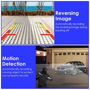 WiFi FHD 1080P <b>Car</b> Dash <b>Camera</b> 3-Channel Front & Rear View Loop Recording & <b>Reversing</b> Visual 170 Degree Wide Angle - Product Image 4