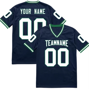 Maillot de football américain personnalisé pour homme, vêtements de sport performants avec design de nom et de numéro personnalisés - Product Image 1