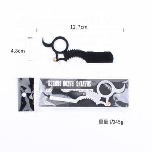 IKZARSA Superior Quality Professional Ring Barber <b>Razor</b> Beard Hair Cutting Stainless Steel Single Blade Lightweight Barbershop - Product Image 3