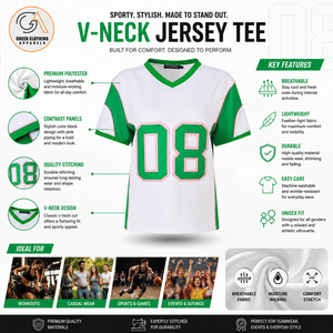 เสื้อยืดผู้หญิงสไตล์กรีก สีขาวเขียว คอกลม ไซส์ใหญ่ รุ่น 08 ปักลาย ผ้าฝ้าย 100% แห้งเร็ว ระบายอากาศดี สวมใส่สบาย - Product Image 5