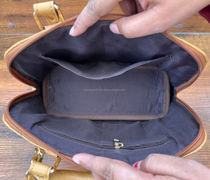 New 2025 Wholesale Custom Women's Fashion High Quality Hand Tooled <b>Quilted</b> Genuine Leather Crossbody Shoulder Handbag Mommy Bags - Product Image 6