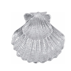 Bols à chips et à trempettes faits à la main en aluminium moulé nickelé - Product Image 4