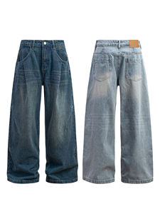 Vornex Industry – Nouveaux Jeans Baggy en Denim à Faible MOQ pour Adultes, Coupe Oversize, Multi-Poches, Délavé, Personnalisation de Marque, Vente en Gros, Streetwear OEM - Product Image 1