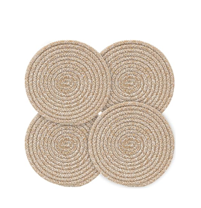 Wholesale Rattan Trivets Pot Handicrafts Mats Pads Handmade Natural Rattan <b>Coasters</b> <b>for</b> <b>Drinks</b> - Product Image 3