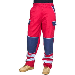Pantalones de Trabajo de Alta Visibilidad con Cintura Elástica, Material PET Reflectante, Ligeros y Transpirables para Hombre, Uso en Primavera y Otoño - Product Image 1