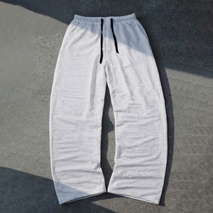 Pantalon en molleton personnalisé avec broderie croisée, style streetwear, service OEM disponible - Product Image 1