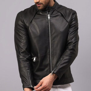 Comfortable Soft High Street Fast Delivery <b>Mens</b> <b>Leather</b> <b>Jacket</b> Regular Size Winter Season <b>Mens</b> Biker <b>Leather</b> <b>jacket</b> for <b>men</b> - Product Image 3