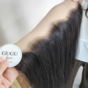 Peluca de Cabello Humano con Frente Transparente y Encaje HD, Cabello Vietnamita Liso Natural, Superventas - Product Image 2