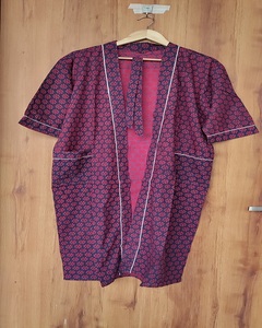 Kimono de Algodón de Longitud Media con Estampado Floral Hecho a Mano, Transpirable, de Manga Larga, Ropa de Dormir, Pareo Étnico para Mujer - Product Image 2