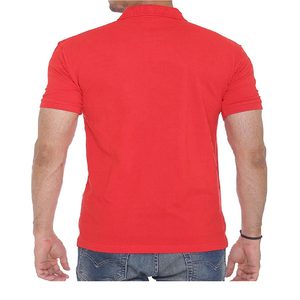 Men High Quality Polo <b>Shirt</b> <b>Half</b> Sleeve Collar With <b>Button</b> Red & Gray Color 100% Cotton Men Polo <b>Shirt</b> - Product Image 3