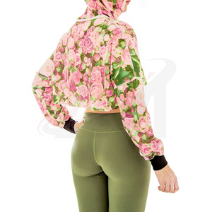 Sudadera con capucha gráfica para mujer, estilo crop, oversize, streetwear, top corto, casual, de moda, tipo jersey, para ropa de mujer - Product Image 4